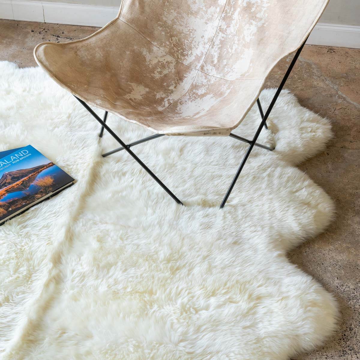 Butterfly Chair Vintage Cowhide