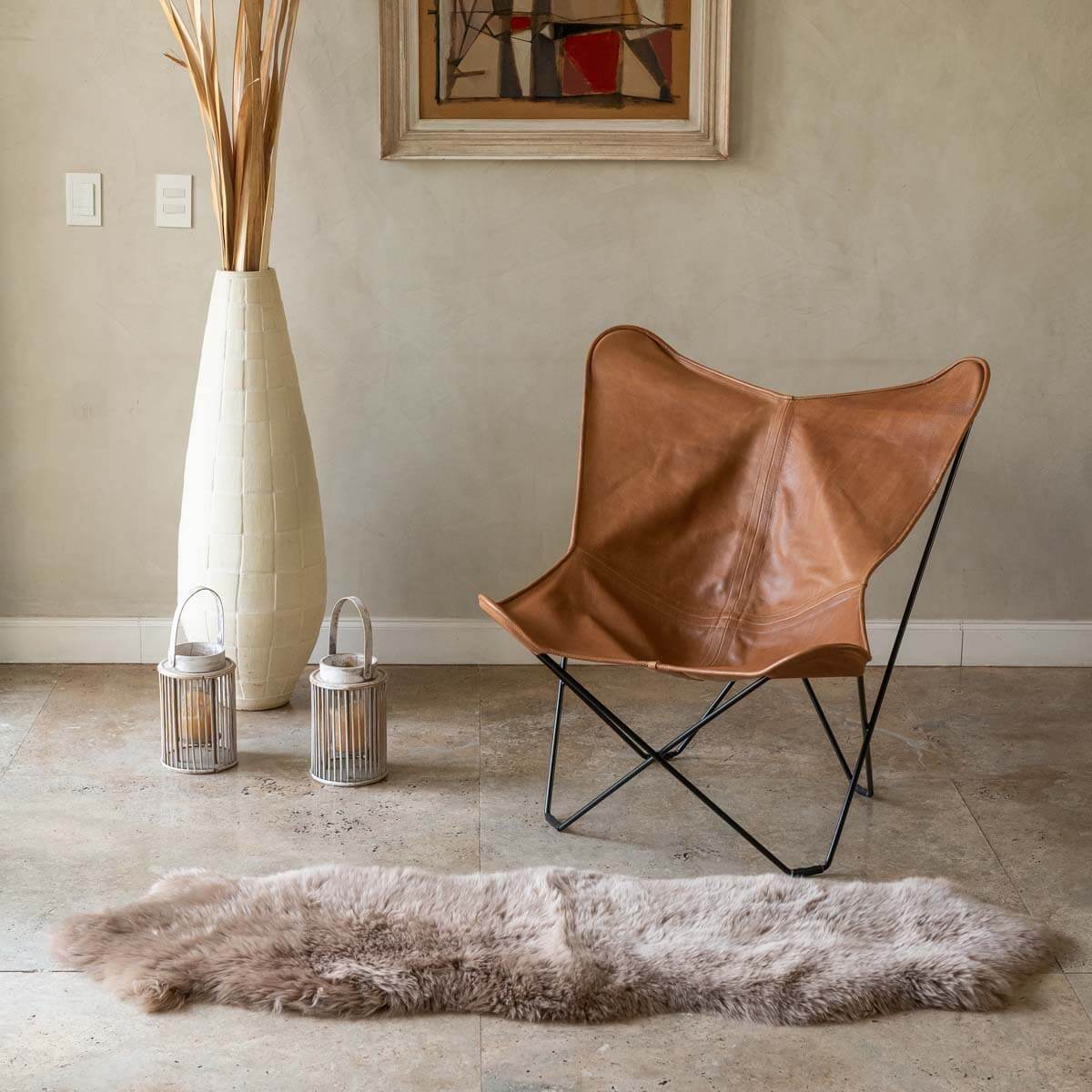 Butterfly Chair Crash Cowhide