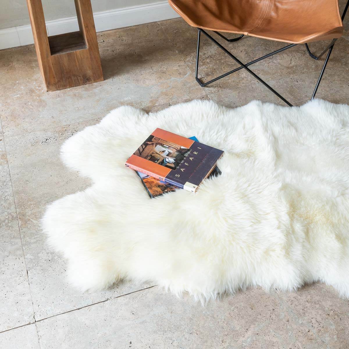 Genuine Sheepskin Rug Quad - 6' x 4'