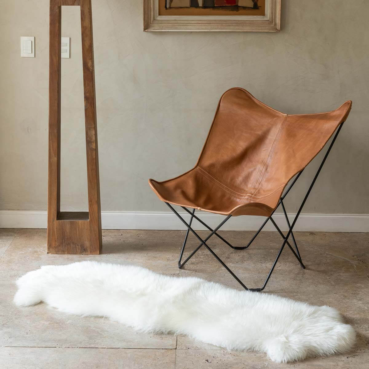 Butterfly Chair Crash Cowhide