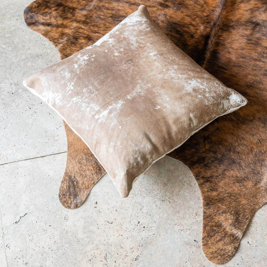 Cowhide Pillow Cover 16″ x 16″ – Vintage Design
