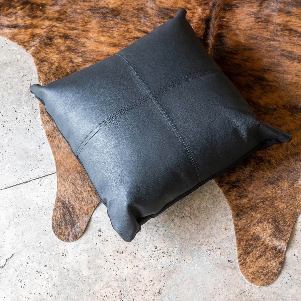 Cowhide Napa Pillow Cover 16″ x 16″ – Mosaic Design