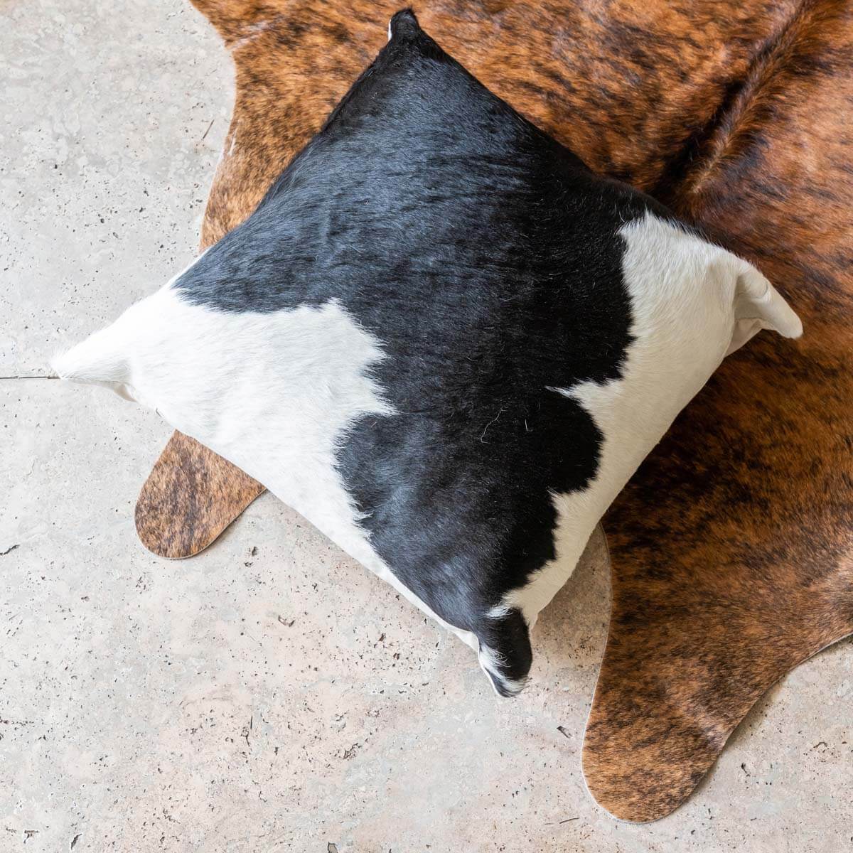 Cowhide Pillow Cover 16”x16” – Full Design
