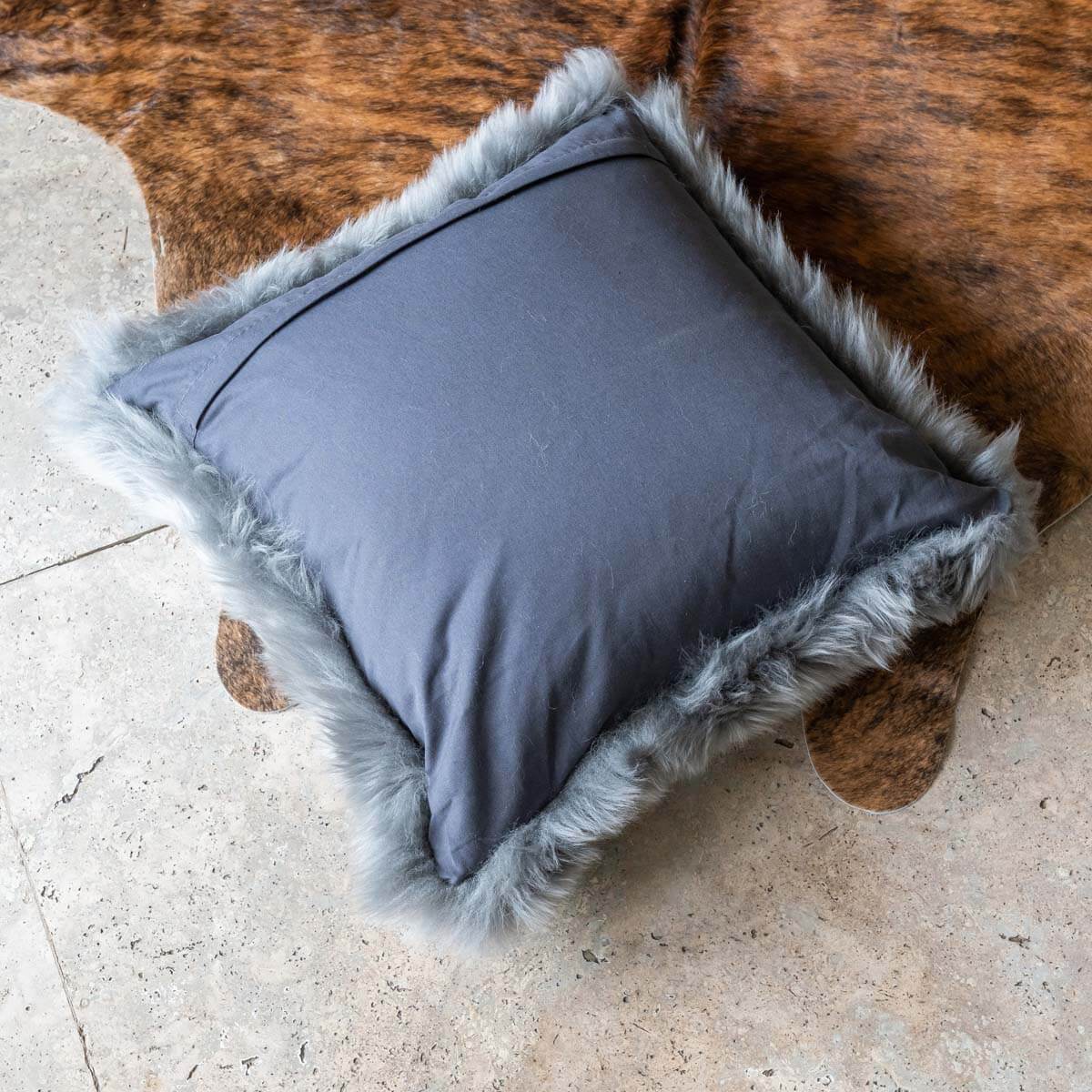 Long Hair Sheepskin Pillow Cover 16”x16”