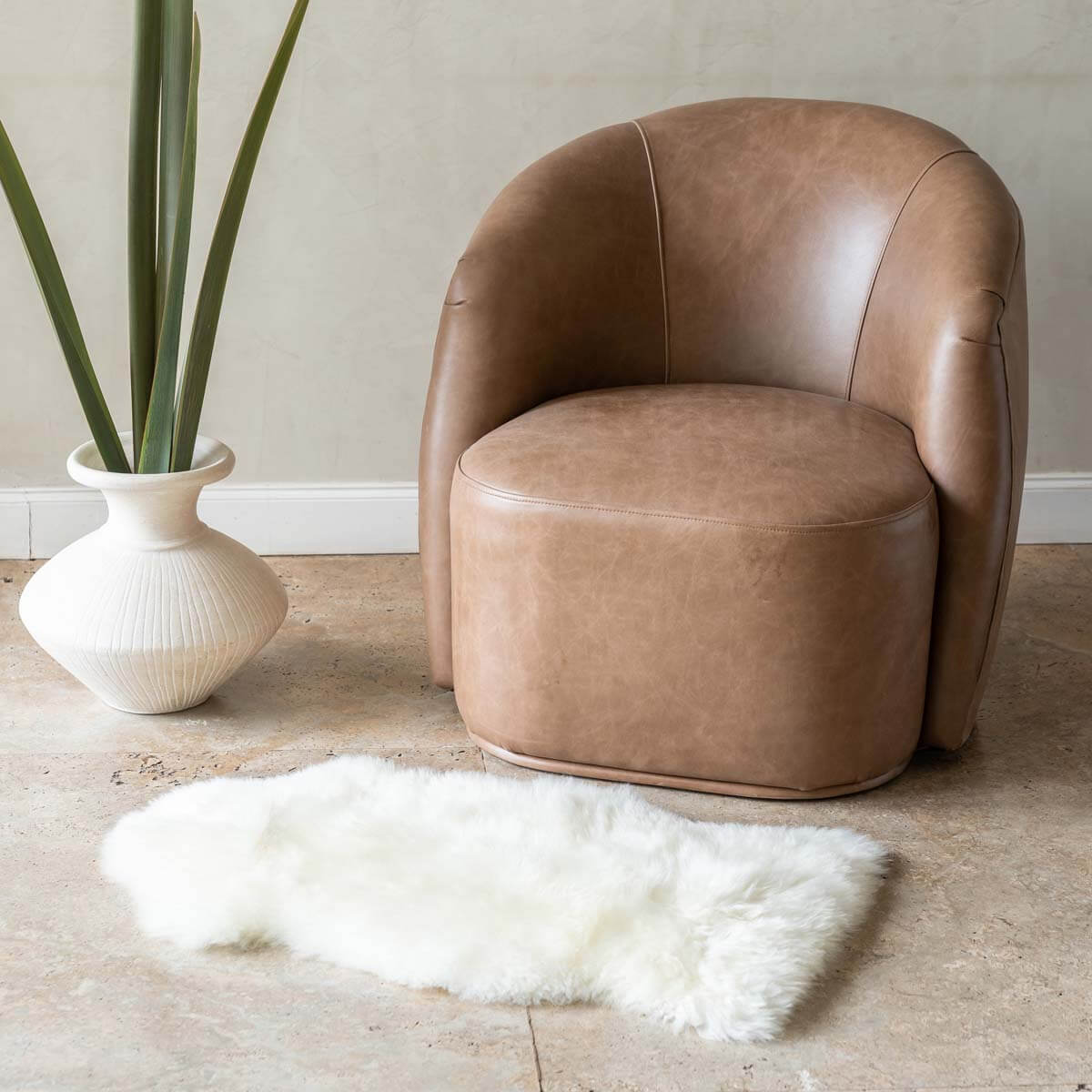 Long Hair Genuine Sheepskin Rug - 3' x 2'