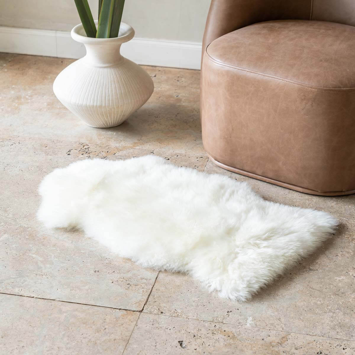 Long Hair Genuine Sheepskin Rug - 3' x 2'