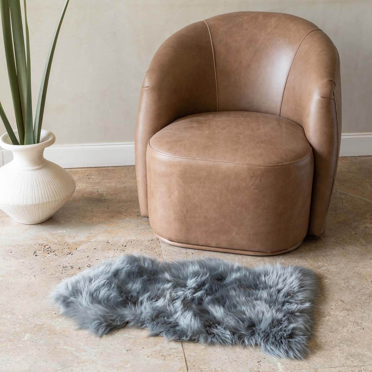 Long Hair Genuine Sheepskin Rug - 3' x 2'
