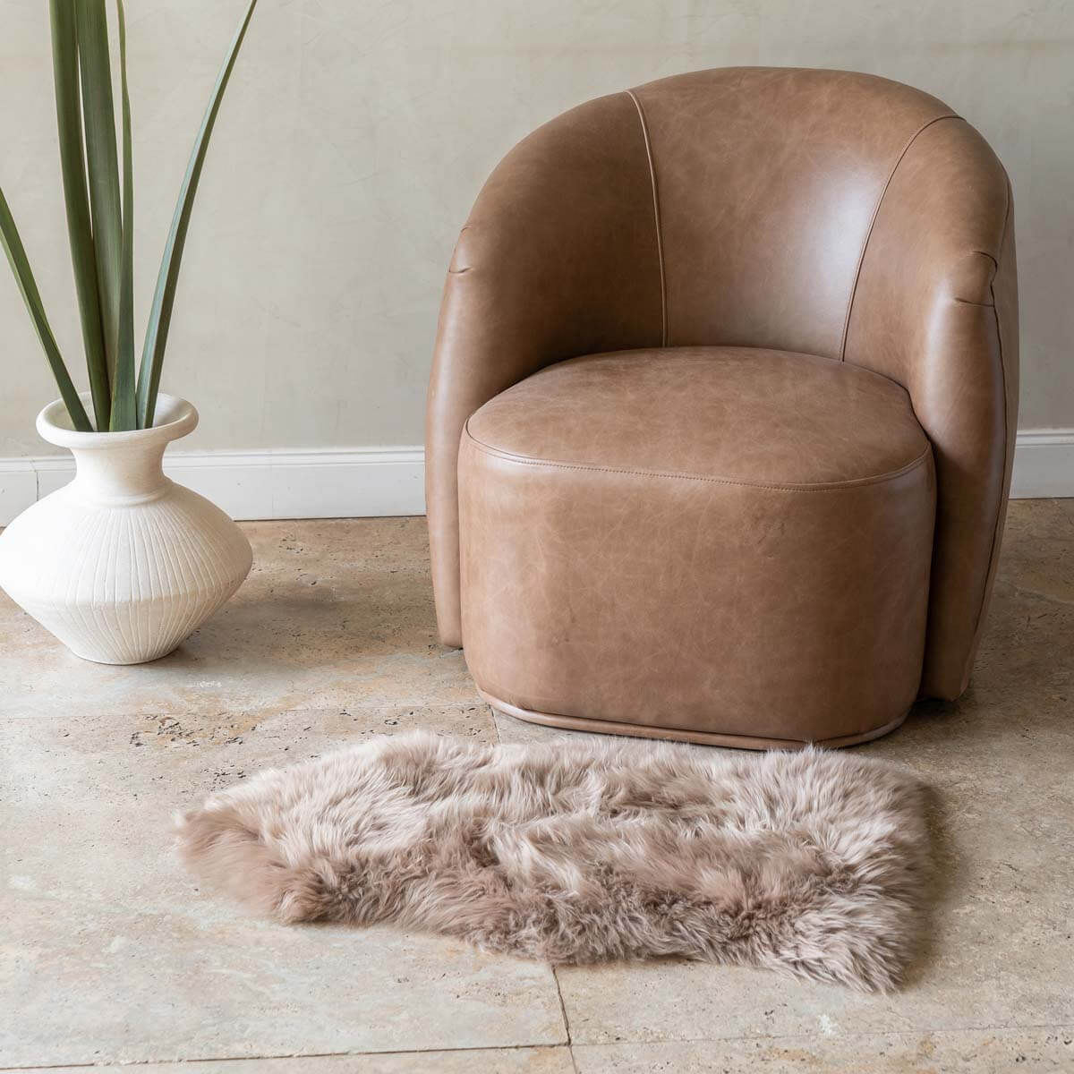 Long Hair Genuine Sheepskin Rug - 3' x 2'