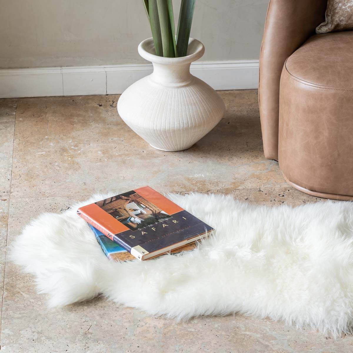 Long Hair Genuine Sheepskin Rug - 3' x 2'