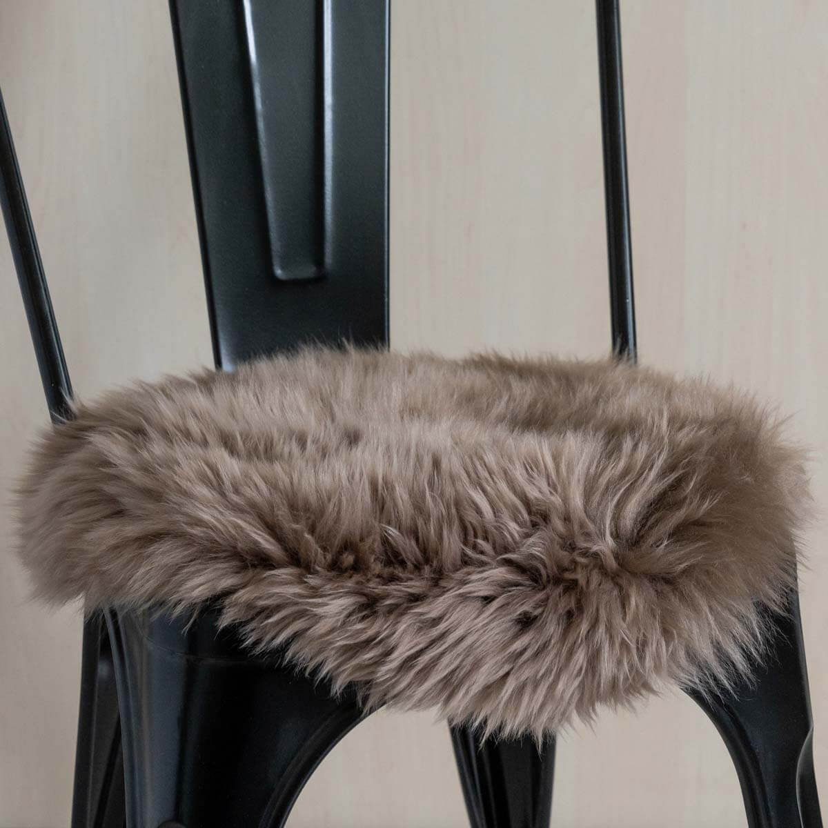 Long Hair Sheepskin Chair Pad 15″Ø