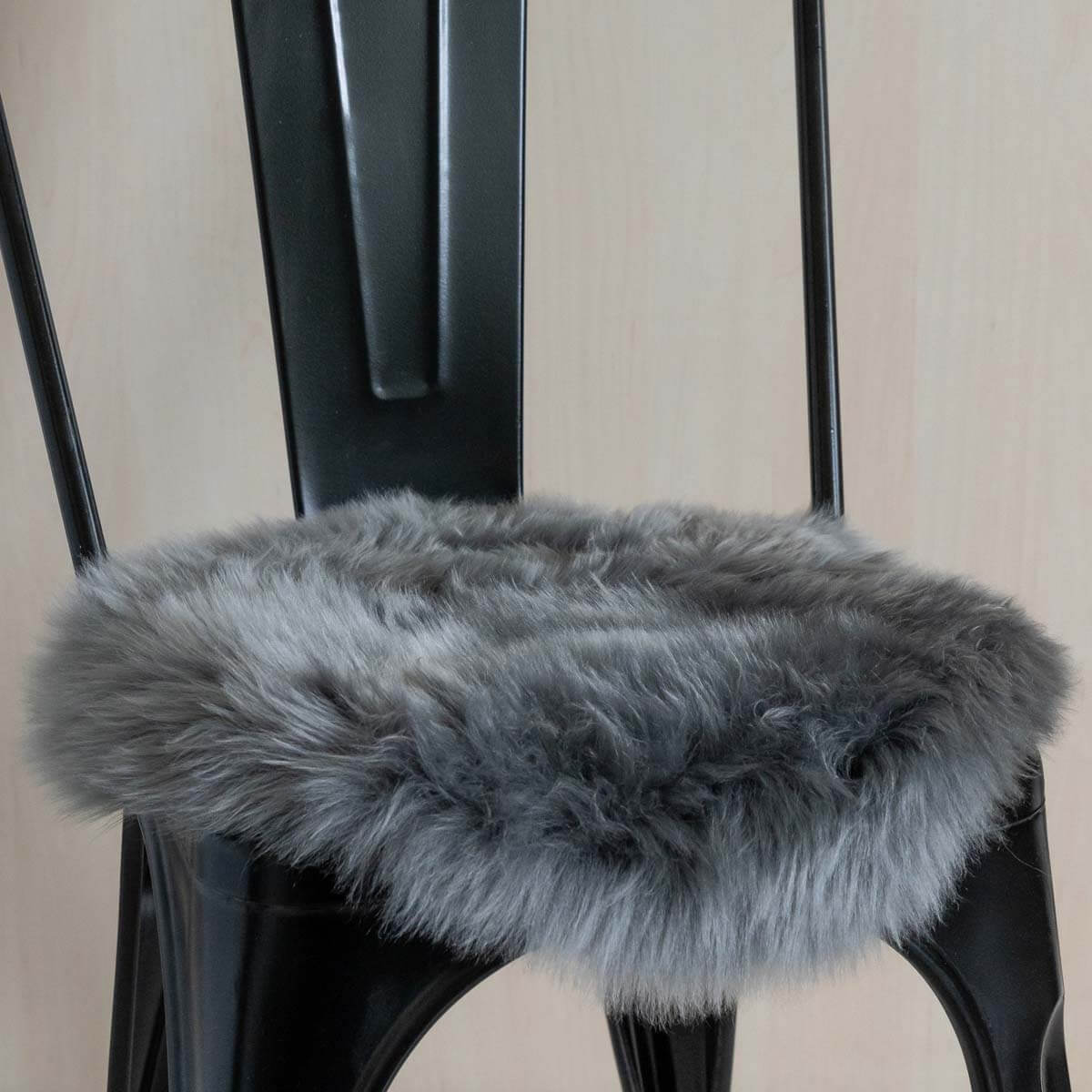 Long Hair Sheepskin Chair Pad 15″Ø