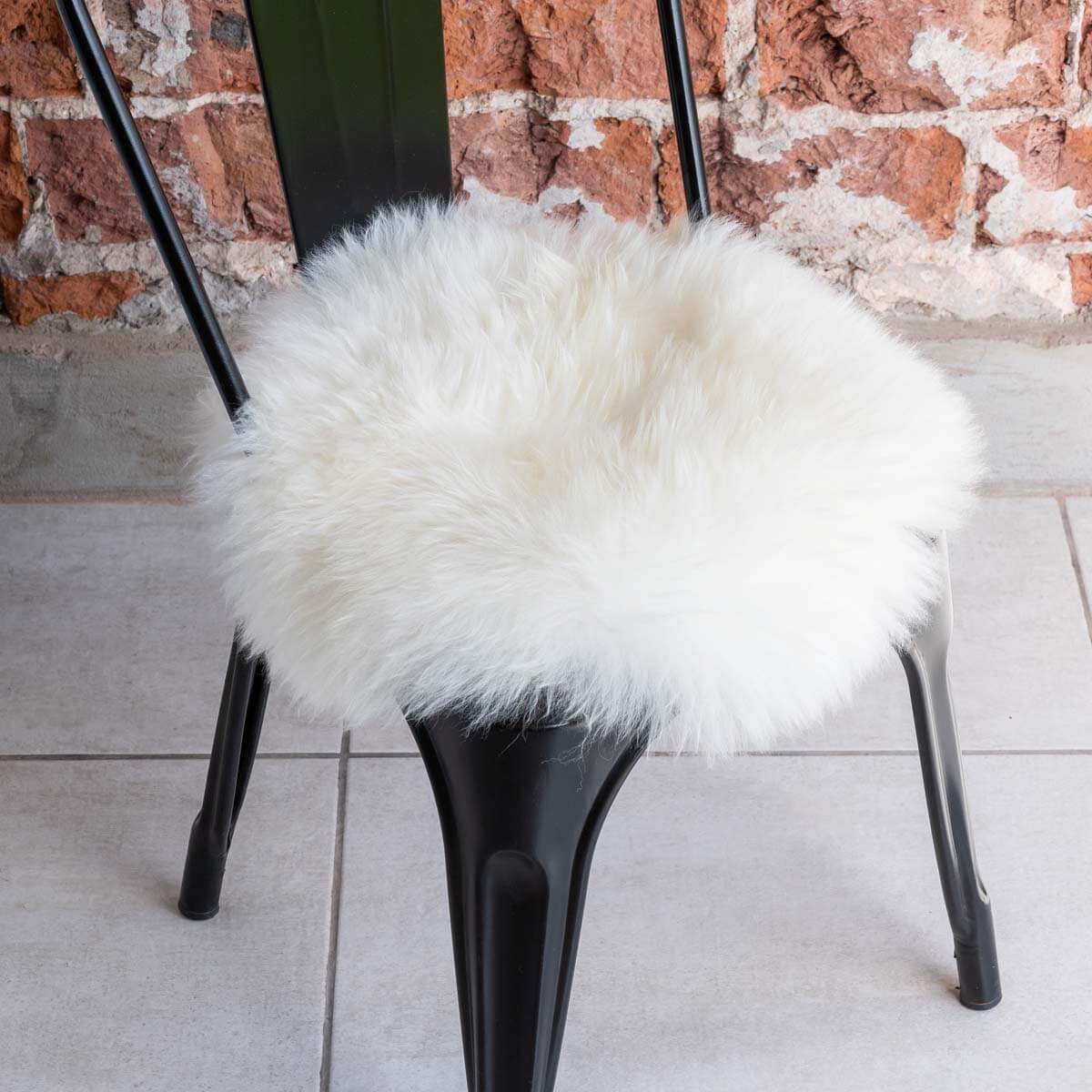 Long Hair Sheepskin Chair Pad 15″Ø