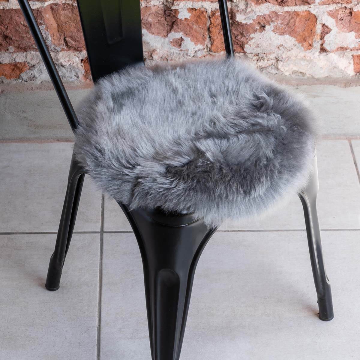 Long Hair Sheepskin Chair Pad 15″Ø