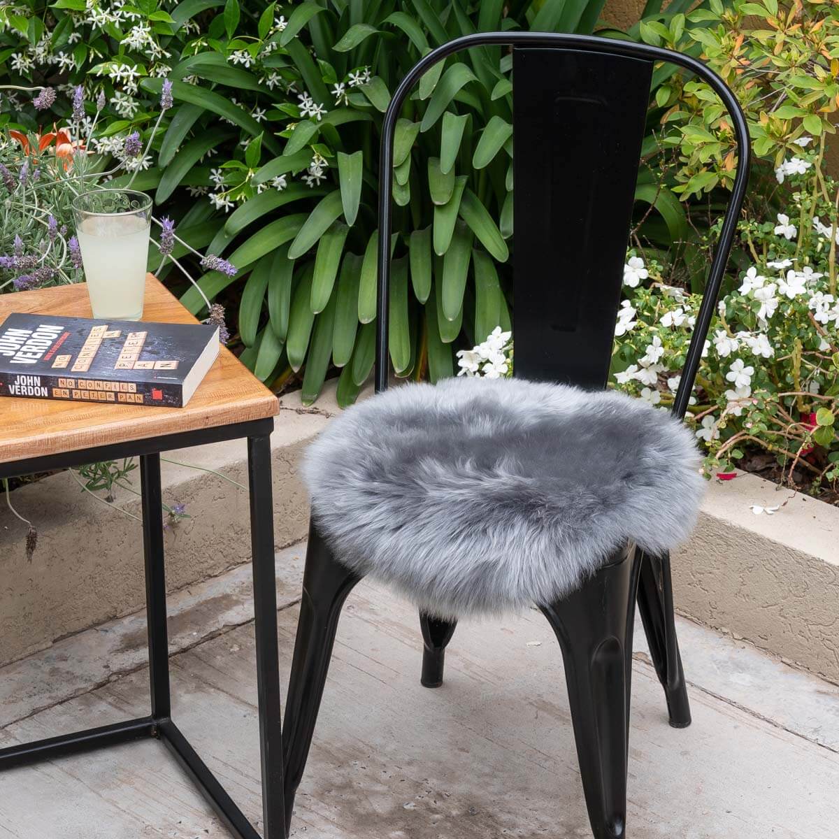 Long Hair Sheepskin Chair Pad 15″Ø