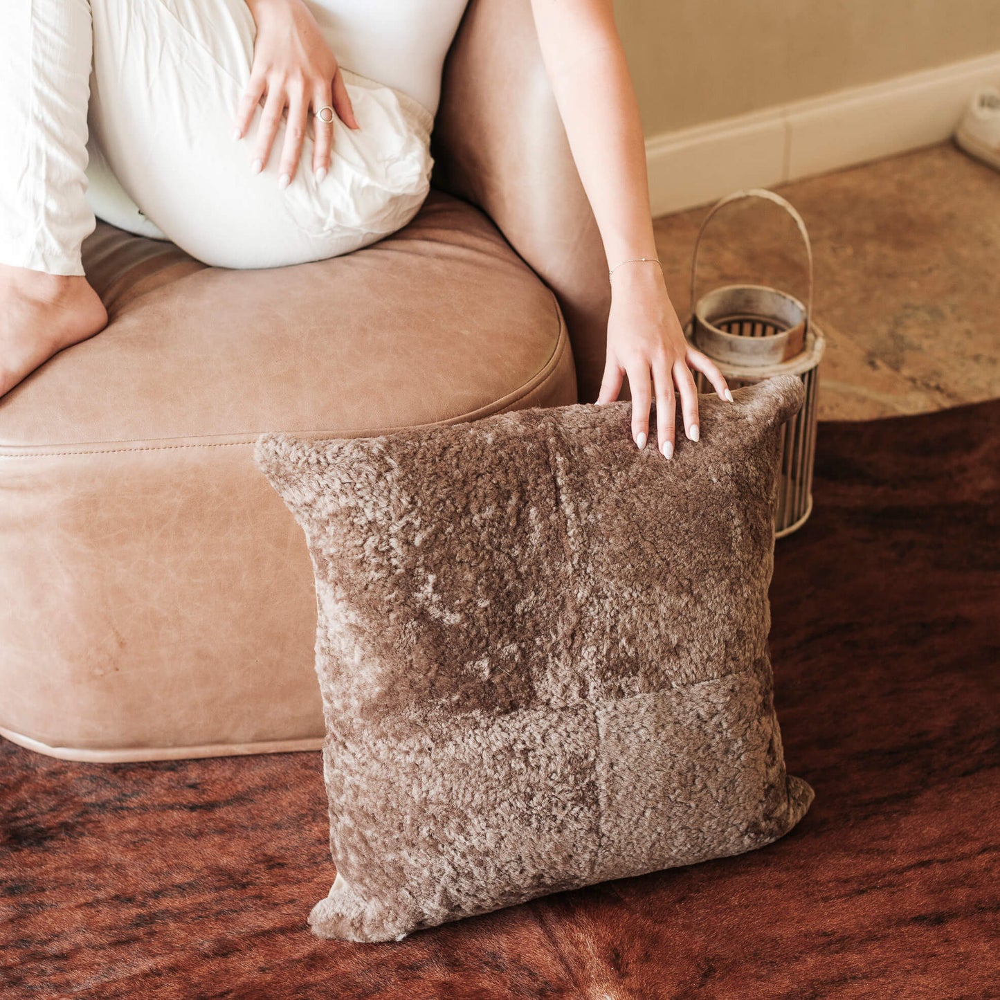 Sheared Sheepskin Pillow Cover 20″ x 20″