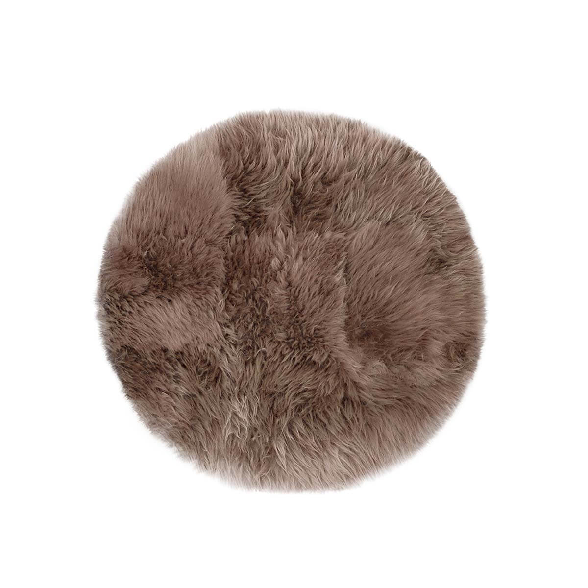 Long Hair Sheepskin Rug With Backing 35″ Ø