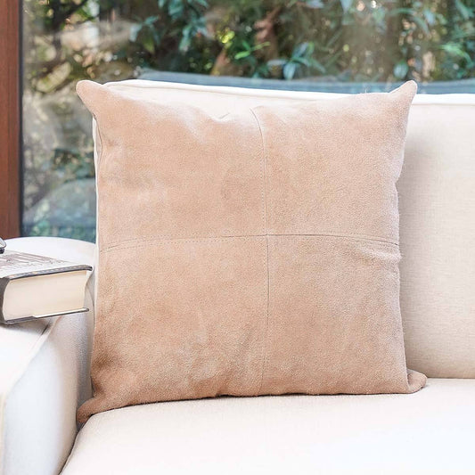 Cowhide Suede Pillow Cover 16″ x 16″ – Mosaic Design