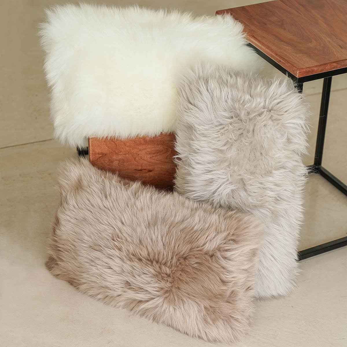 Long Hair Sheepskin Pillow Cover 12″ x 24″