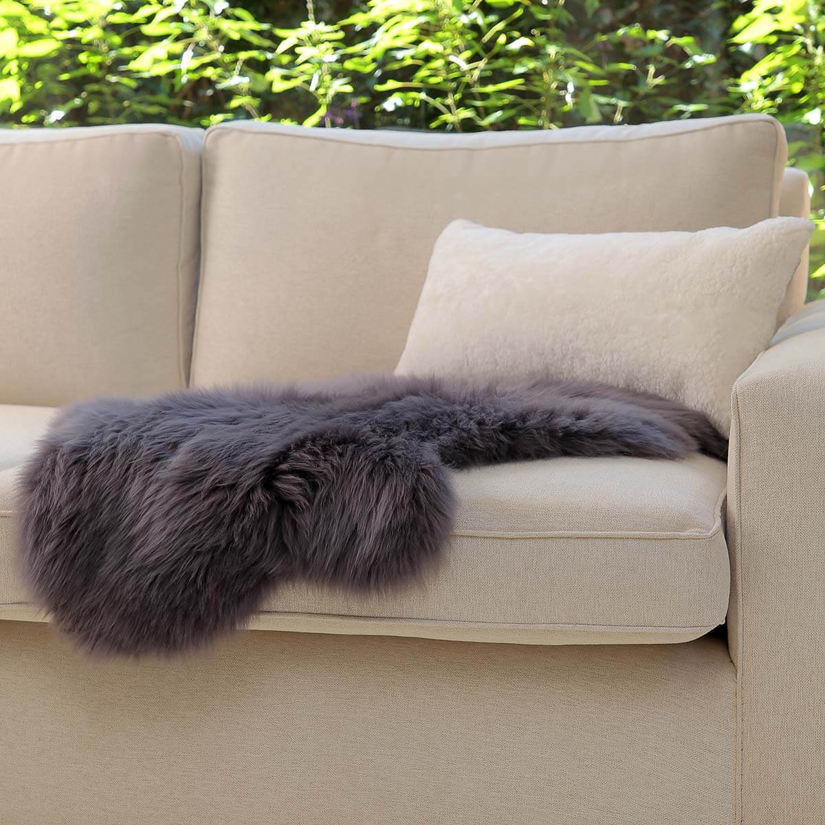 Long Hair Genuine Sheepskin Rug - 3' x 2'