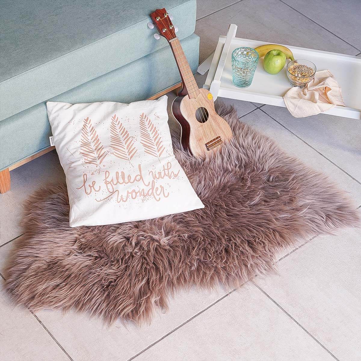 Long Hair Genuine Sheepskin Rug - 3' x 2'