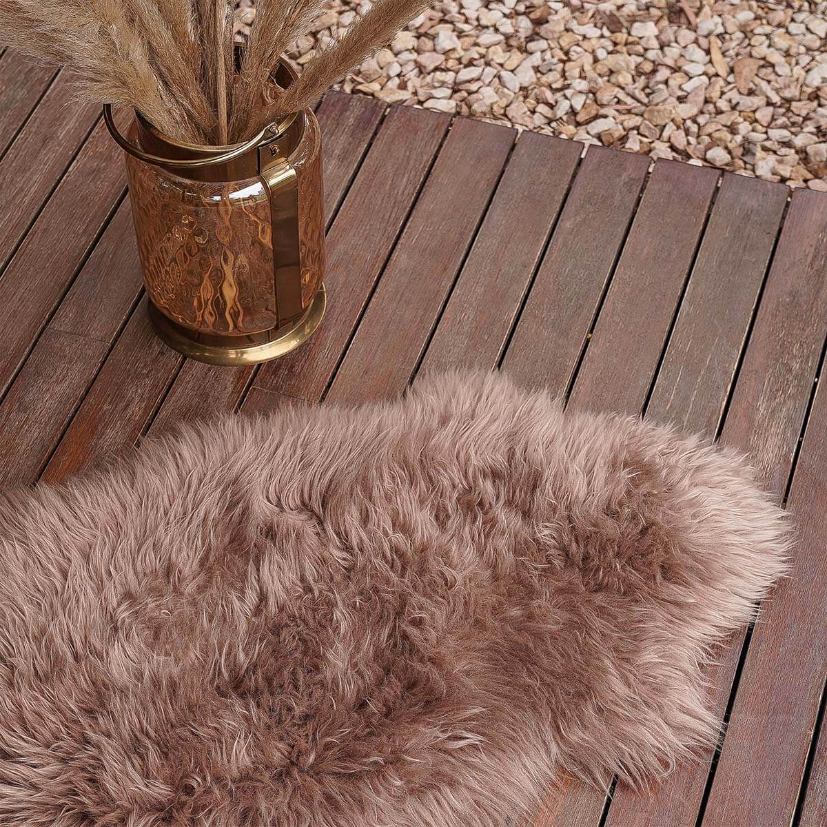 Long Hair Genuine Sheepskin Rug - 3' x 2'