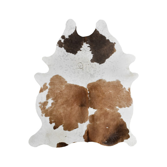 Brown & White Cowhide Rug – 5.6' x 6.6'