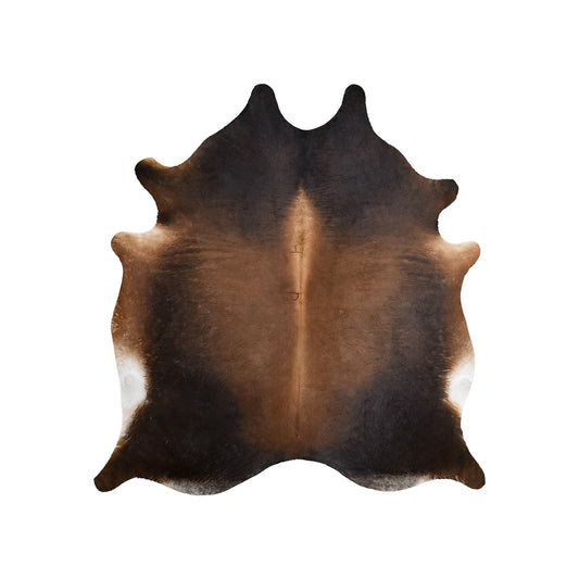 Mahogany Brown Cowhide Rug – 6' 2" x 6' 8"