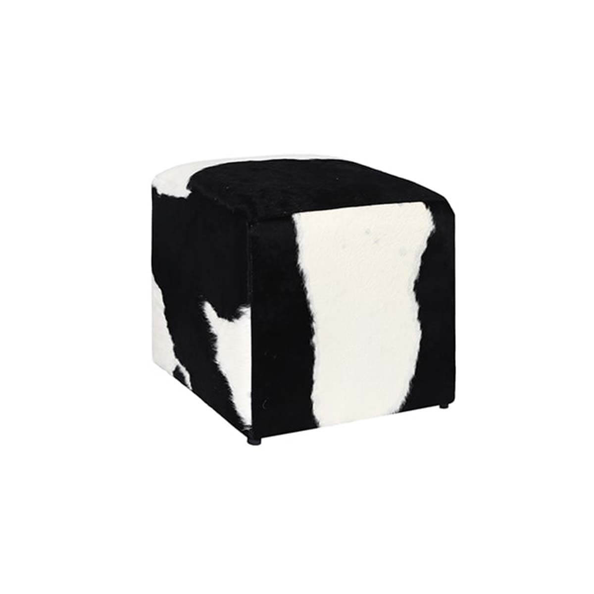 Hair-on Cowhide Pouf – Full Design