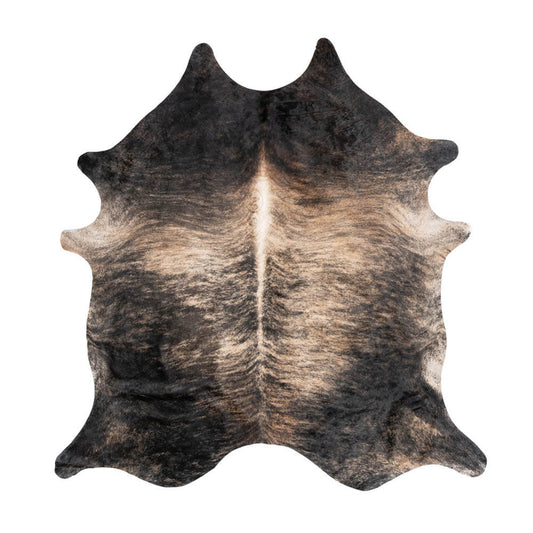 Dark Brindle Cowhide Rug – 6' x 6'