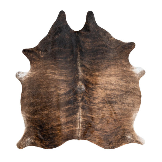 Medium Brindle Cowhide Rug – 6' x 6.7'