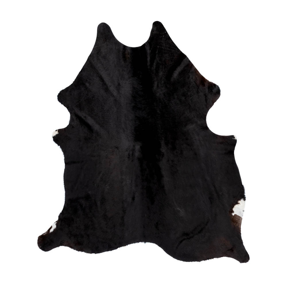 Black Cowhide Rug – 5' x 5'