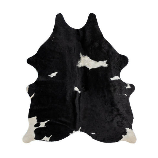 Brown & White Cowhide Rug – 6' x 5'