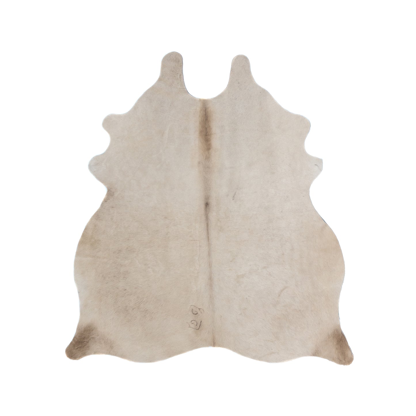 Exotic Beige Cowhide Rug – 5' x 4.9´