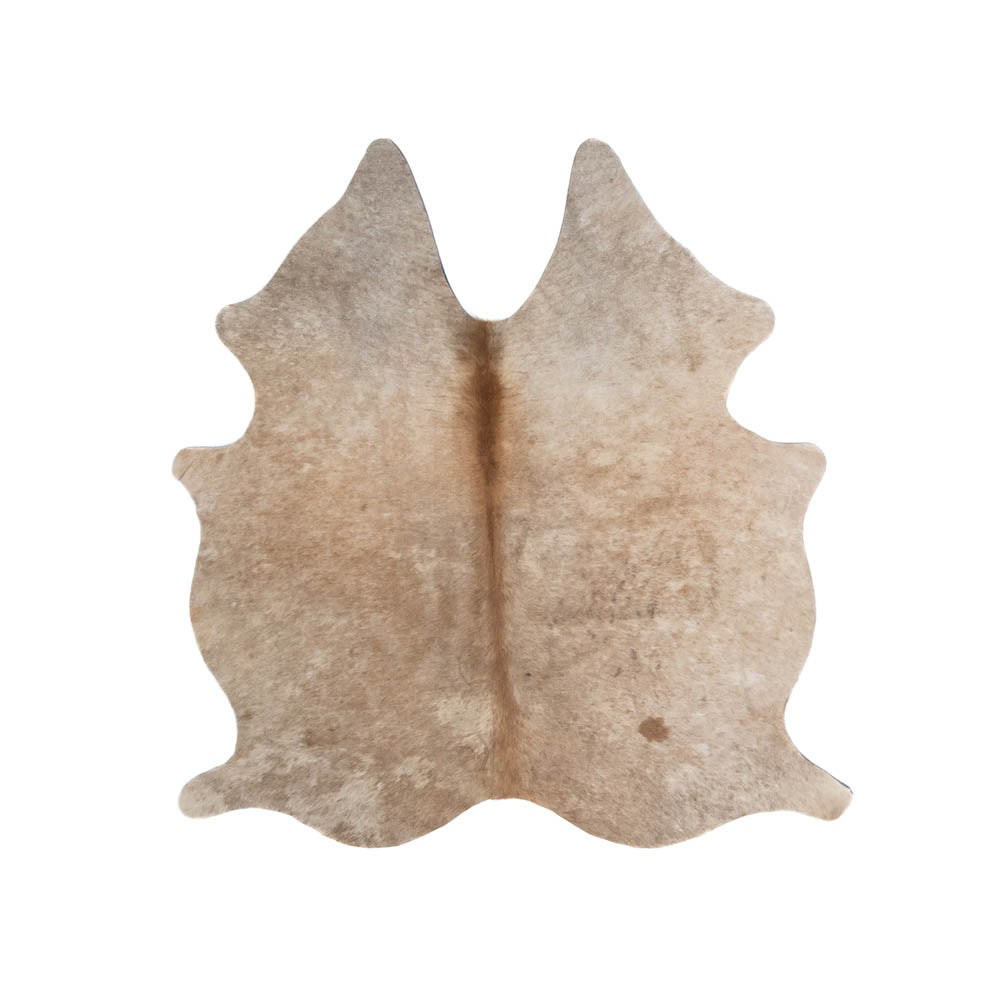 Exotic Beige Cowhide Rug – 4.7' x 4.7´