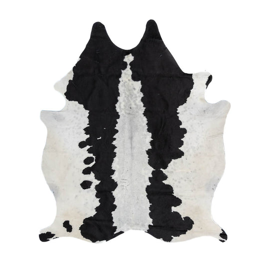 Black & White Cowhide Rug – 6' x 6.8'