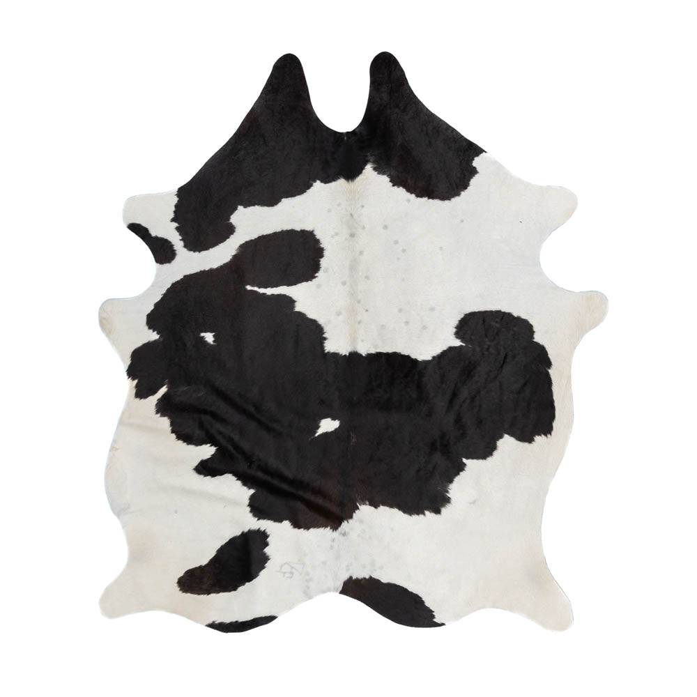 Black & White Cowhide Rug – 6' x 6.2'