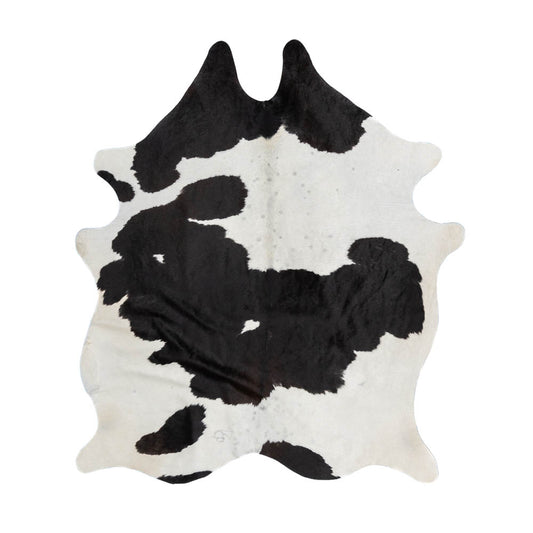 Black & White Cowhide Rug – 6' x 6.2'