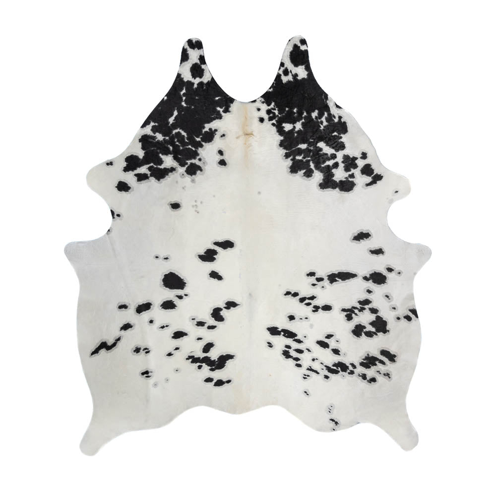 Black & White Cowhide Rug – 6' x 7.2'
