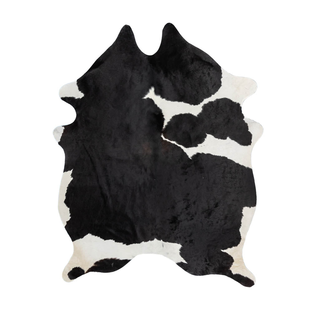 Black & White Cowhide Rug – 6' x 7.3'
