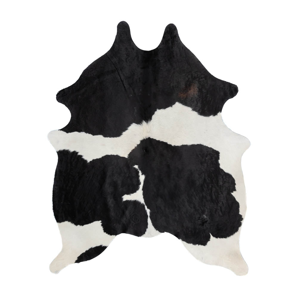 Black & White Cowhide Rug – 6' x 6.8'