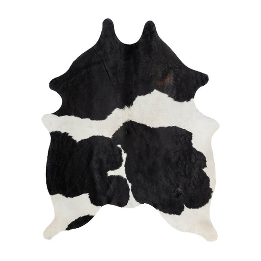 Black & White Cowhide Rug – 6' x 6.8'