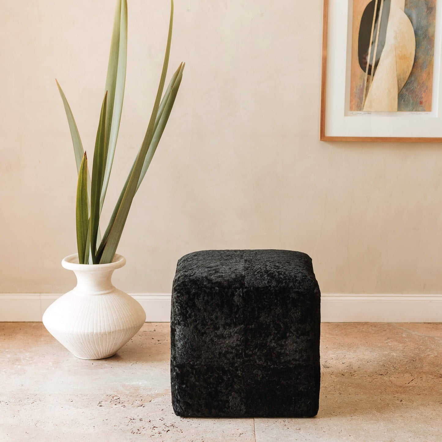 Shorn Sheepskin Pouf – Full Design