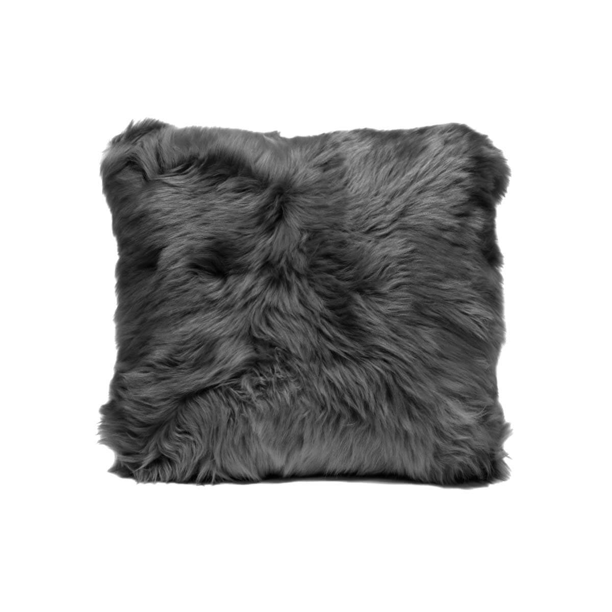 Long Hair Sheepskin Pillow Cover 16”x16”