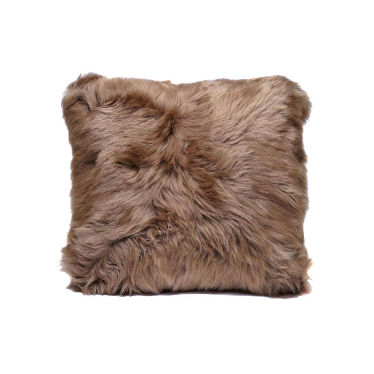Long Hair Sheepskin Pillow Cover 16”x16”