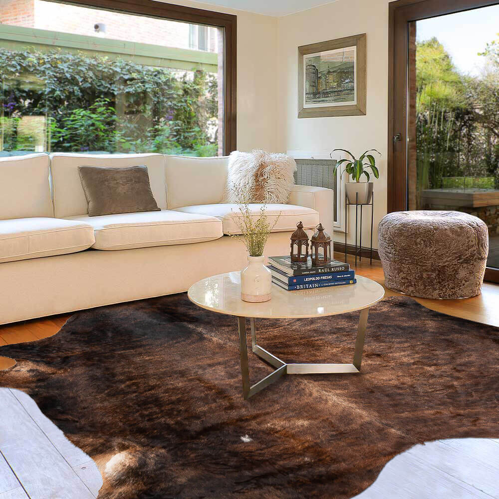 Dark Brindle Cowhide Rug – 6.5' x 7.5'