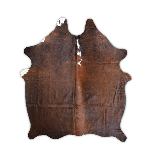 Mahogany Brown Cowhide Rug – 5' x 4.9´