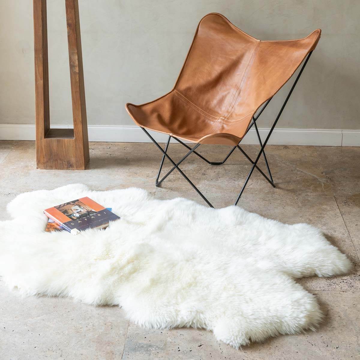 Genuine Sheepskin Rug Quad - 6' x 4'