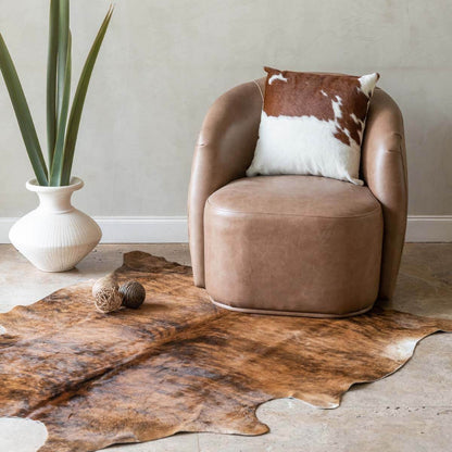 Cowhide Pillow Cover 16”x16” – Full Design