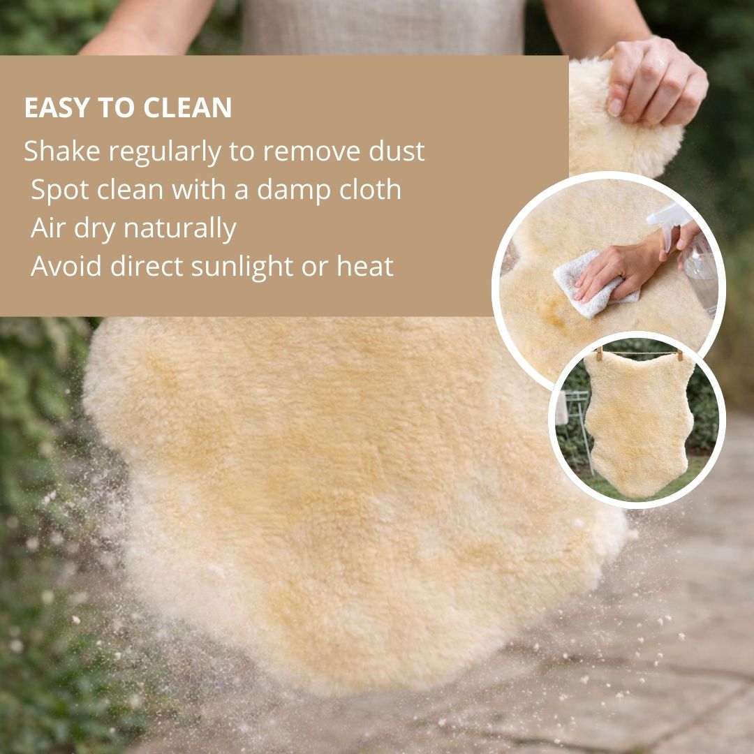 Shorn Baby Sheepskin Rug - 3' x 2'