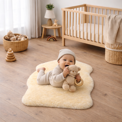 Shorn Baby Sheepskin Rug - 3' x 2'